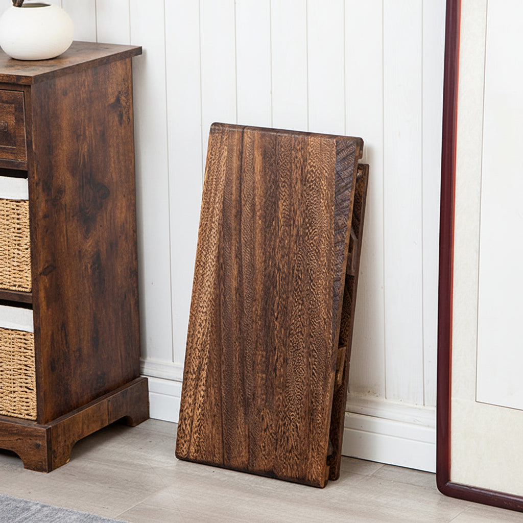 Multifunctional Solid Wood Folding Tea Table