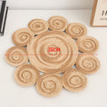 Open Weave placemat - airy lattice design with loop border