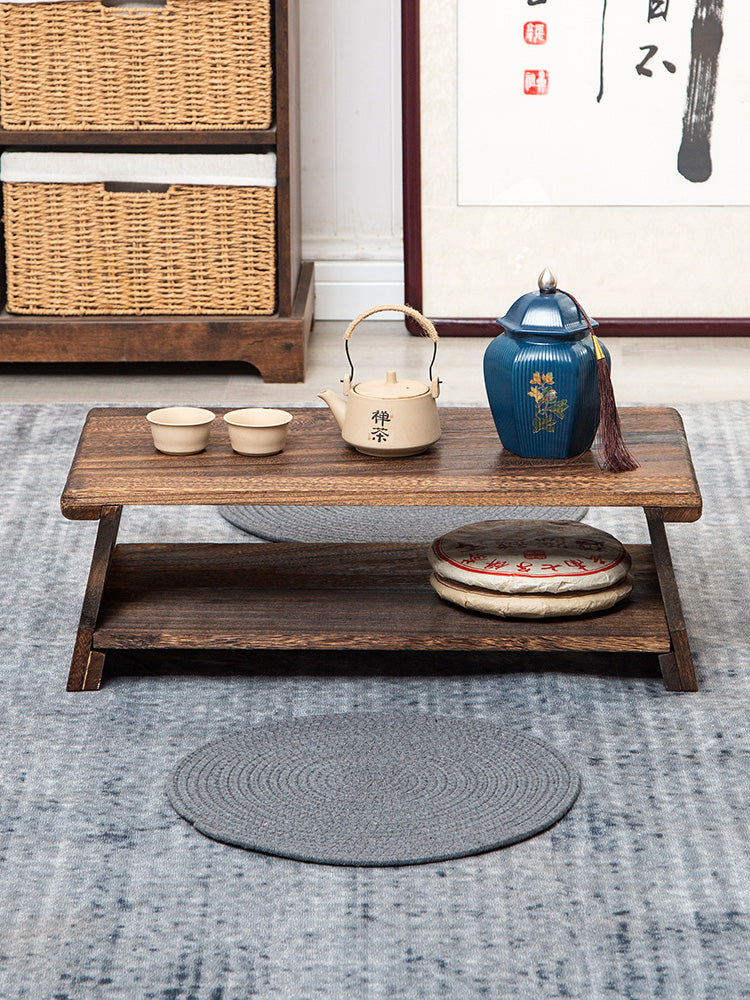 Multifunctional Solid Wood Folding Tea Table