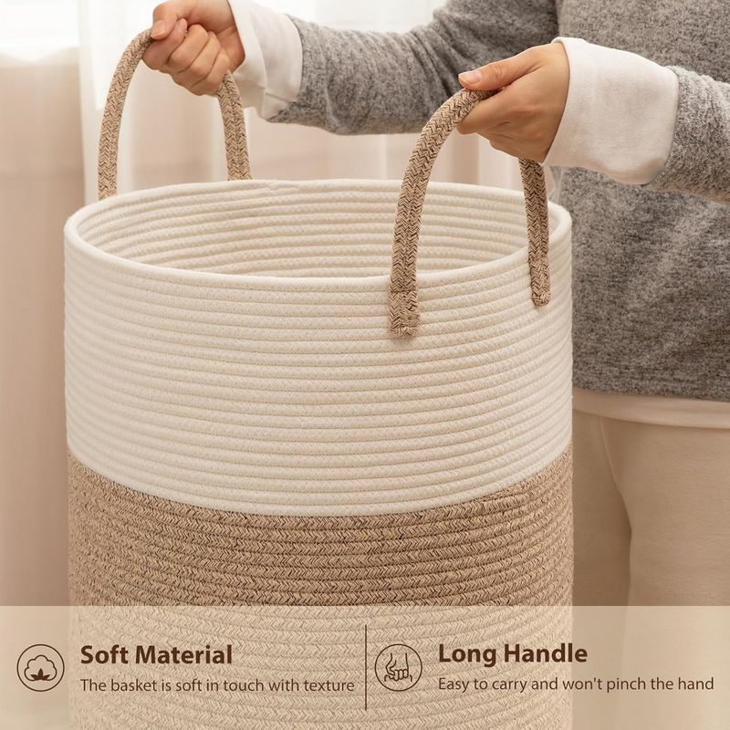 80L Foldable Round Laundry Basket