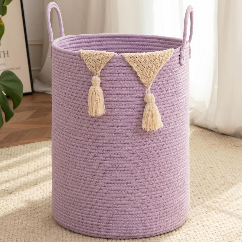 80L Foldable Round Laundry Basket
