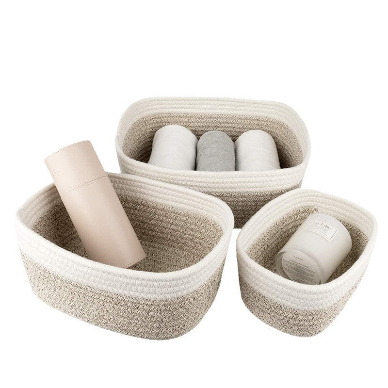 Cotton Rope Woven Storage Basket
