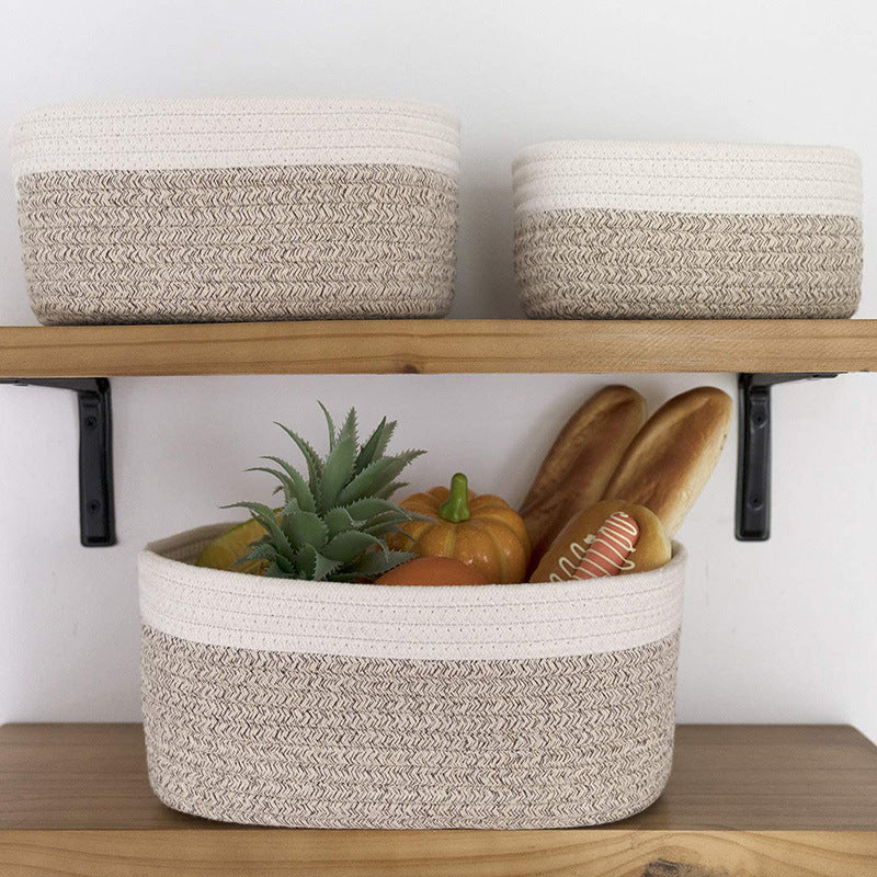 Cotton Rope Woven Storage Basket