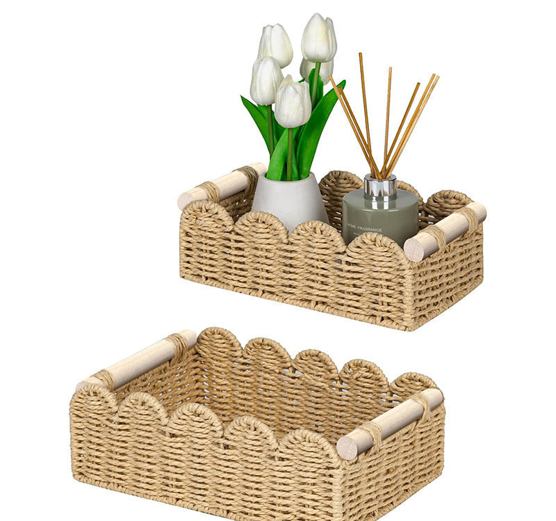 Handcrafted Natural Woven Storage Basket