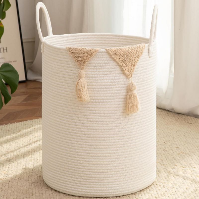 80L Foldable Round Laundry Basket