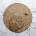 Linen & Cotton Rope Woven Table Mat — Heat-Resistant Placemat & Coaster