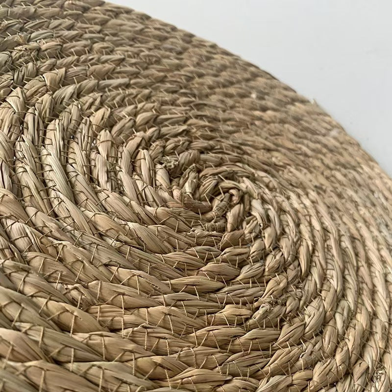 Woven Seagrass Table Mat — Round Placemat, Trivet & Coaster