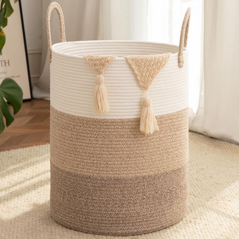 80L Foldable Round Laundry Basket