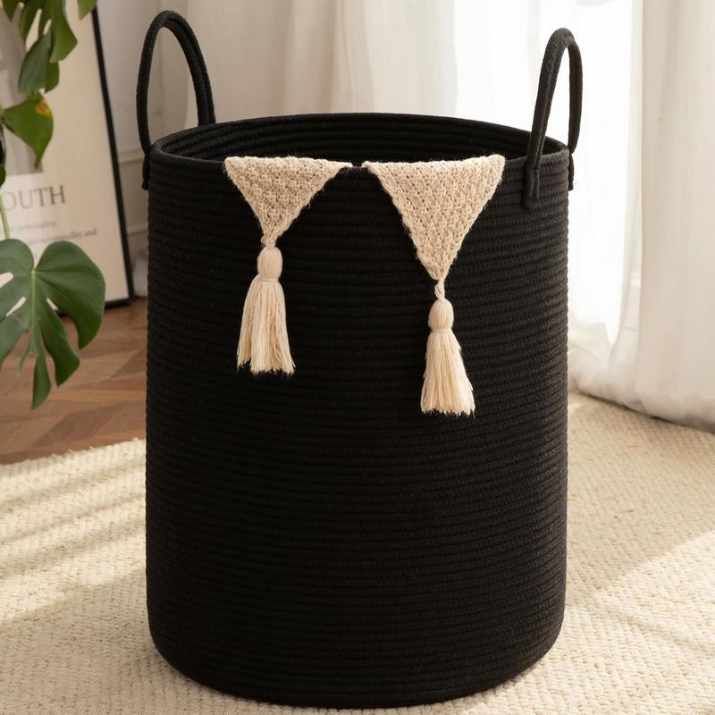 80L Foldable Round Laundry Basket