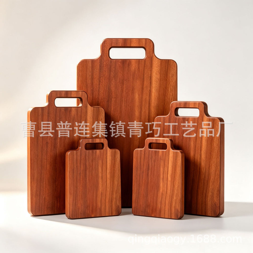 批发乌檀木无拼接整木实心菜板家用切菜板木砧板水果面包厨房案板