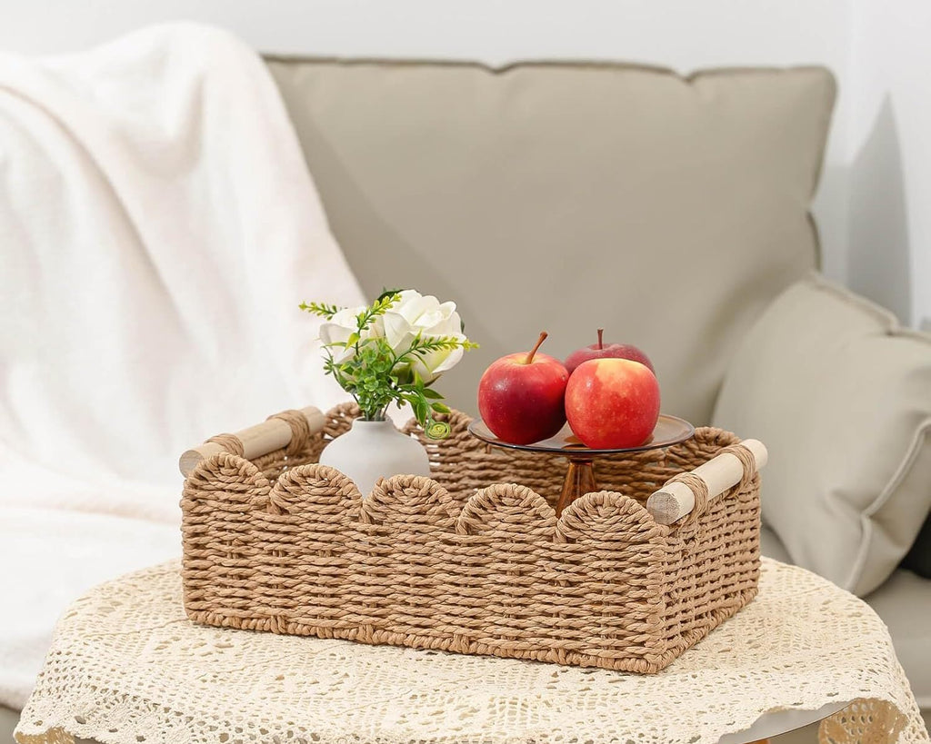 Handcrafted Natural Woven Storage Basket