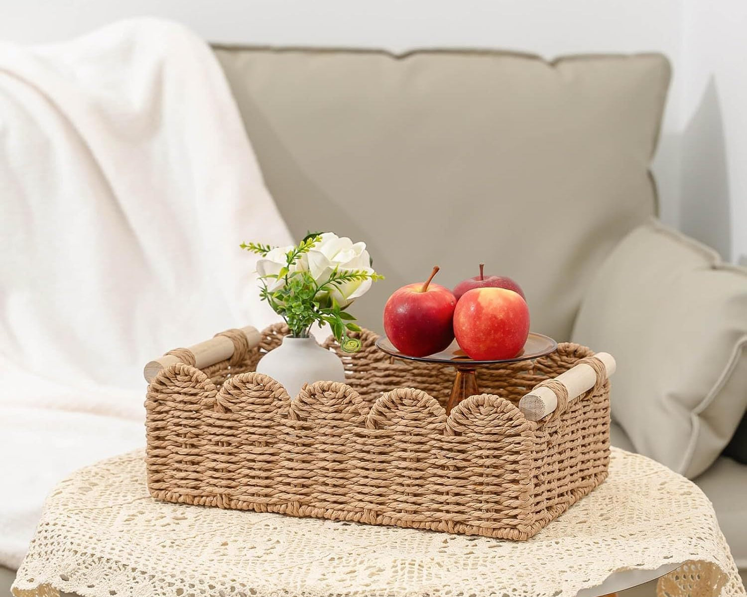 Handcrafted Natural Woven Storage Basket