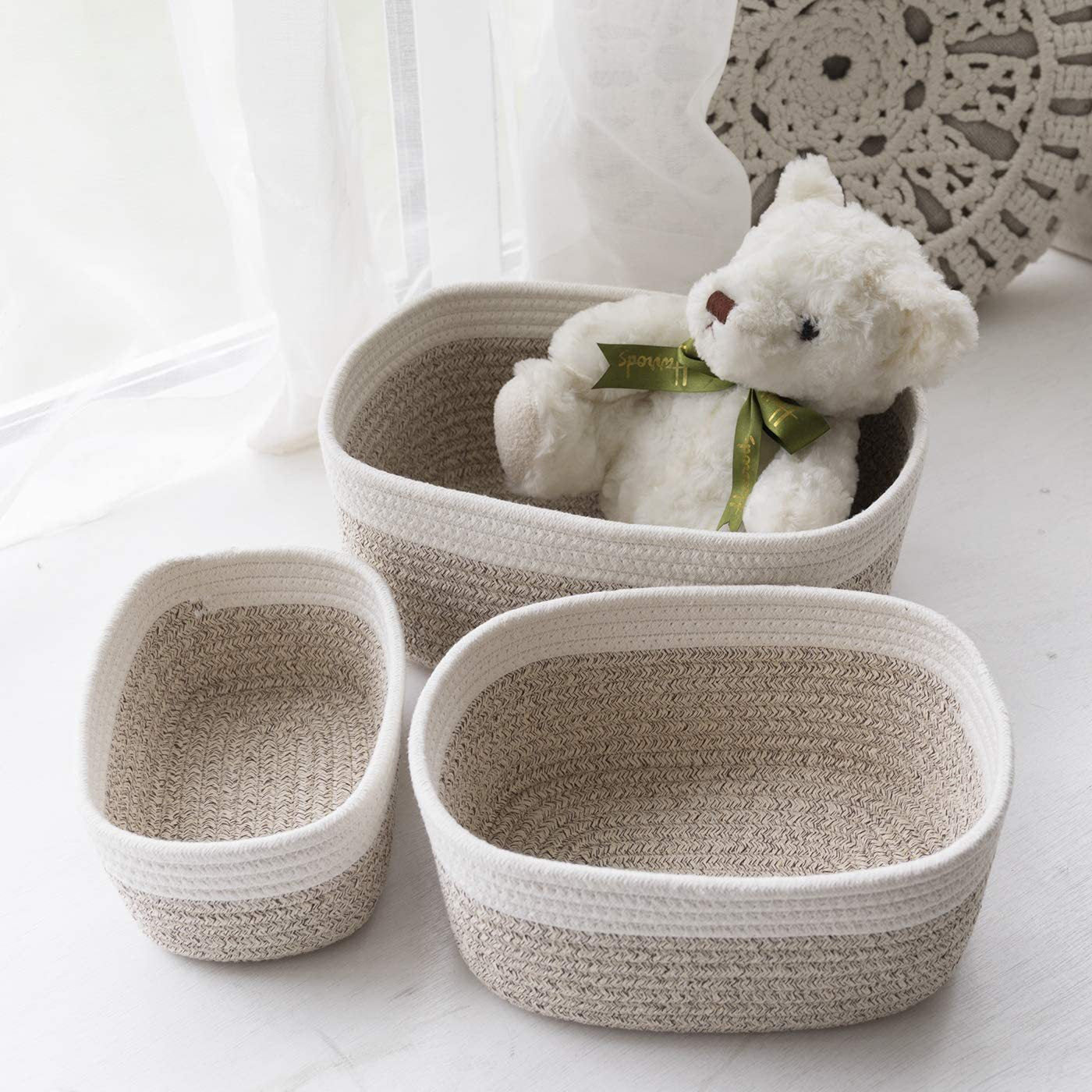 Cotton Rope Woven Storage Basket