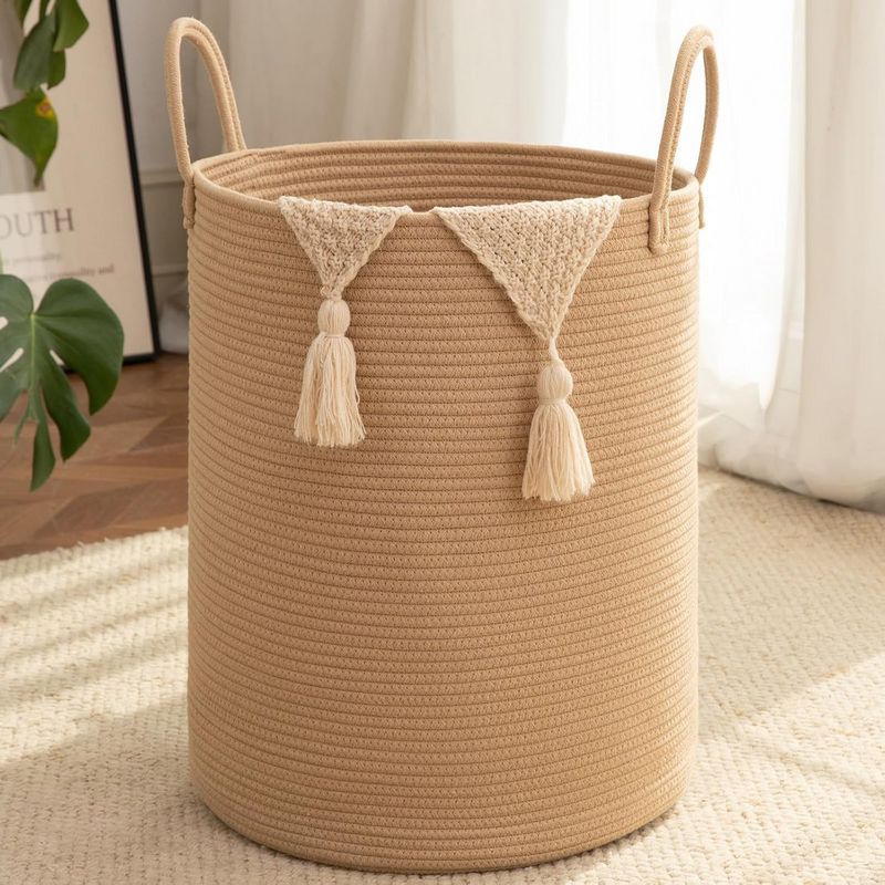 80L Foldable Round Laundry Basket