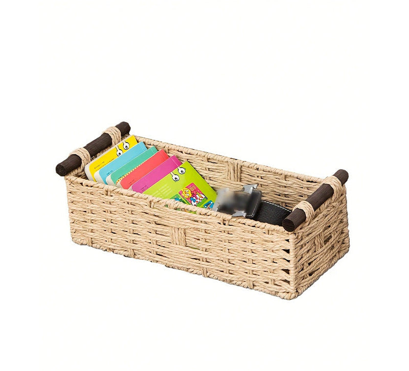 Handwoven Storage Basket | Desktop Organizer for Snacks, Fruits & Cosmetics | Multiple Colors