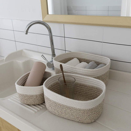 Cotton Rope Woven Storage Basket