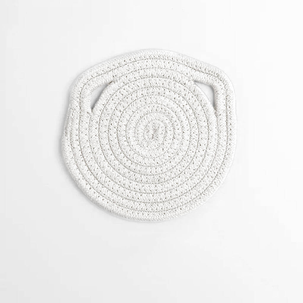 Linen & Cotton Rope Woven Table Mat — Heat-Resistant Placemat & Coaster