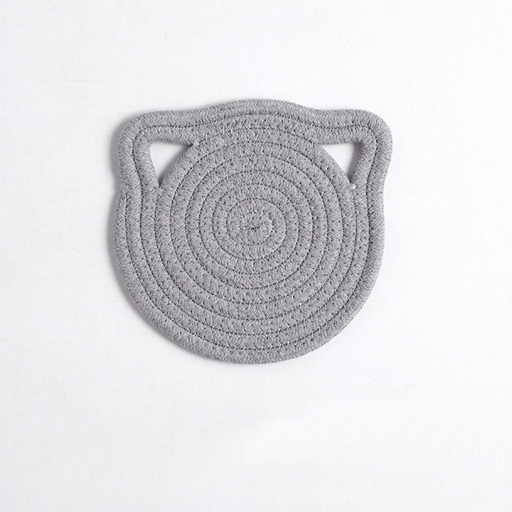 Linen & Cotton Rope Woven Table Mat — Heat-Resistant Placemat & Coaster