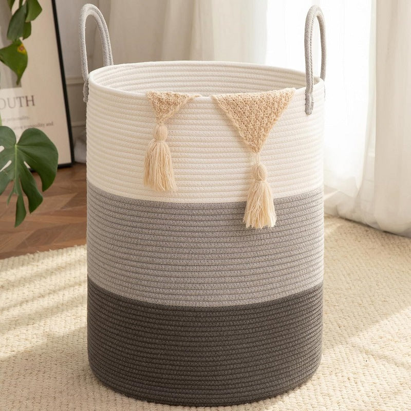 80L Foldable Round Laundry Basket