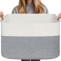 Square Cotton Rope Storage Basket