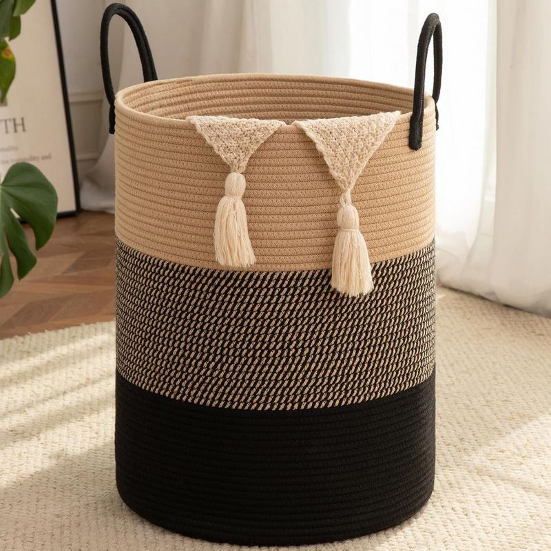 80L Foldable Round Laundry Basket