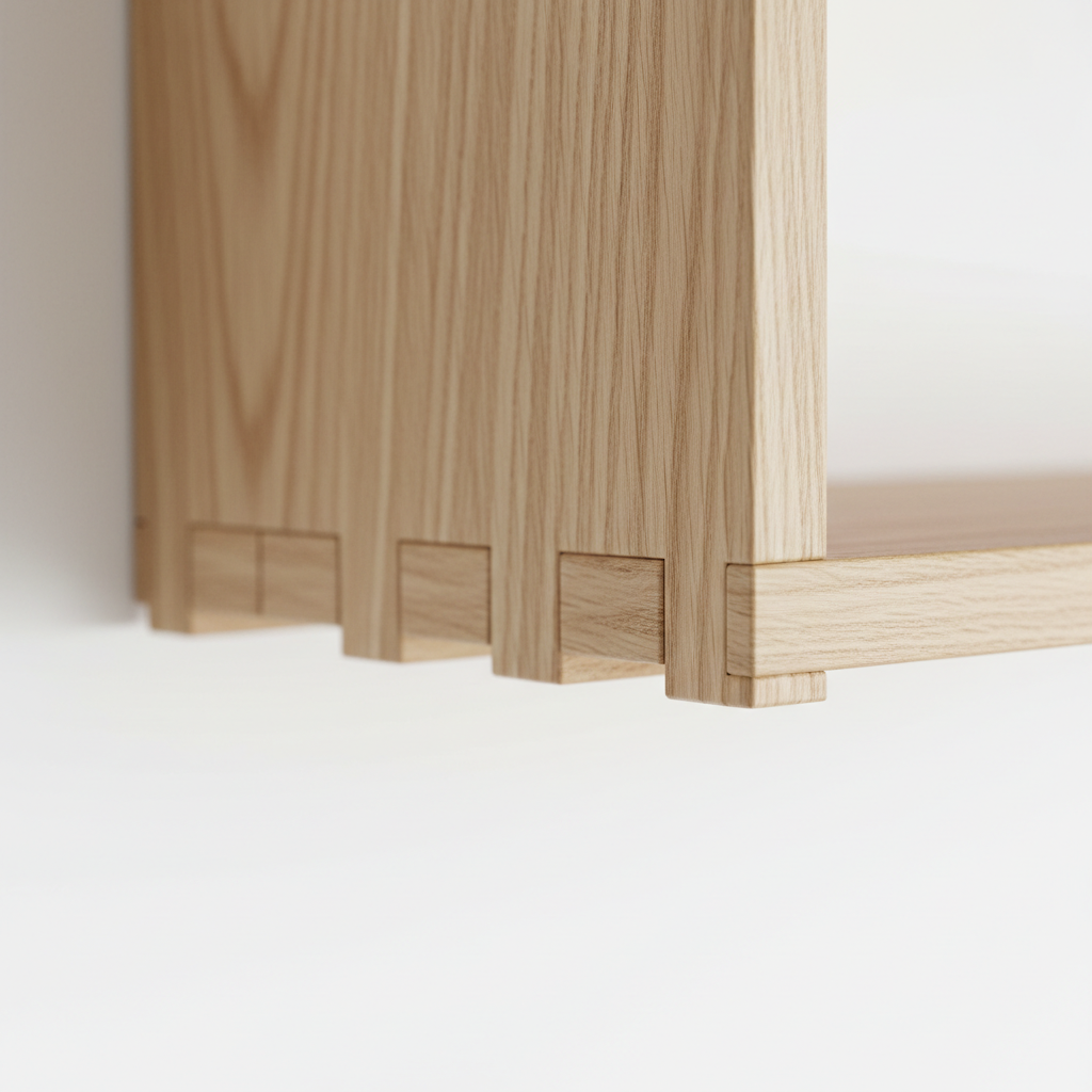Wall-Mounted Wood Shelf